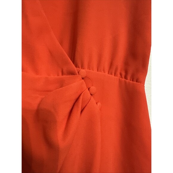 Nine West Surplice Shirt Dress Size XXL Spring Summer Wrap Short Sleeve Mini New - Picture 2 of 11